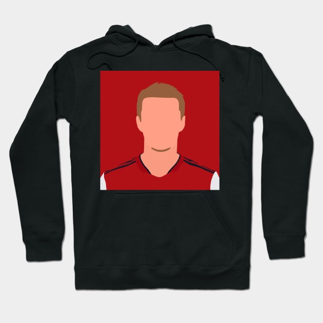 Martin Ødegaard Minimalistic Face Art Hoodie by GotchaFace